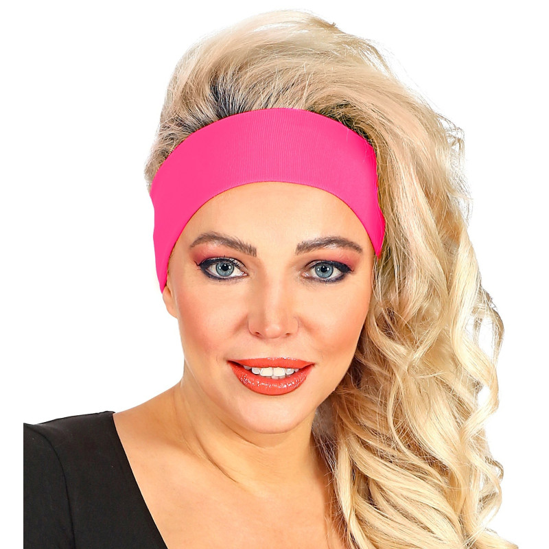 Set De 6 Bandeaux Et Bracelets De Sport Rétro Années 80 - Néon - Coton Absorbant - Pour Fitness, Yoga, Fête à Thème