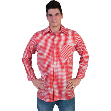 Chemise carreaux rouges et blancs