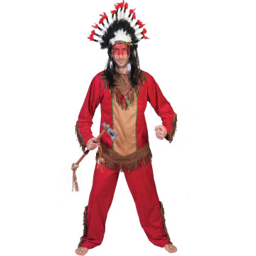 Déguisement indien Hawk rouge homme