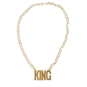 Collier King rappeur or