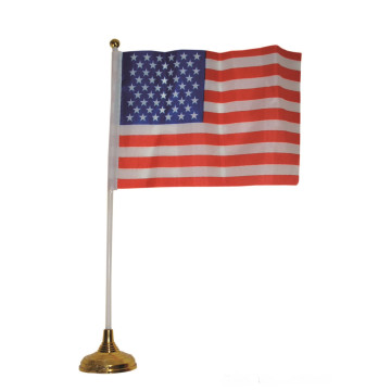 Drapeau USA avec hampe + ventouse 33 cm