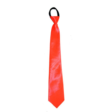 Cravate orange fluo