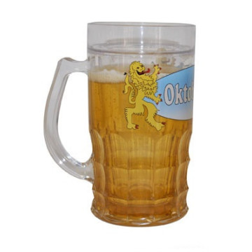 Verre à bière avec fausse bière