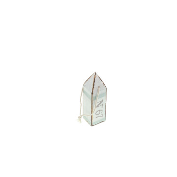 Flotteur blanc/bleu ciel à suspendre 12 cm