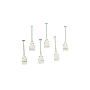 Lot de 6 mini rames blanc/bleu/taupe en bois 7 cm