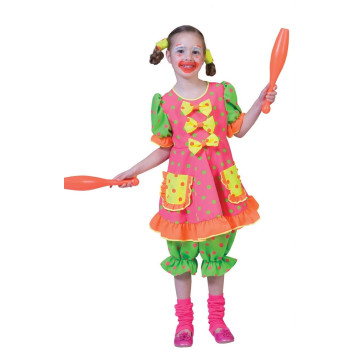 Déguisement Clown Fluo fille