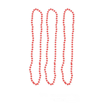 Lot de 3 Colliers de perles rose fluo