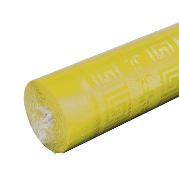 Nappe jaune papier damassé 25 m