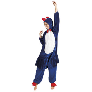 Déguisement Coq France peluche maxi 1,80 m