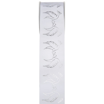 Rouleau de ruban Colombes blanc 40 mm x 5 m