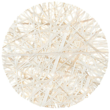 Lot de 4 sets de table en raphia ivoire D 34 cm