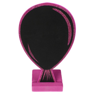 Marque table ardoise ballon fuschia pailleté