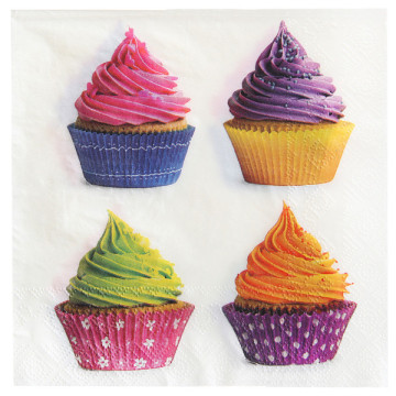 Lot de 20 serviettes Gourmandise en papier