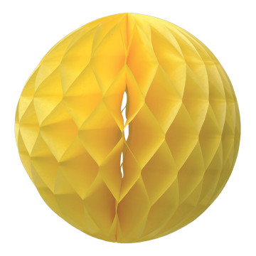 Boule alvéolée  jaune D 25 cm