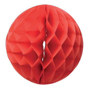 Boule alvéolée rouge D 20 cm