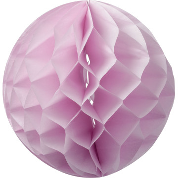 Boule alvéolée  rose D 15 cm