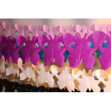 Guirlande Papillon fuschia 4 m