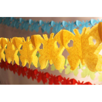 Guirlande Papillon jaune 4 m