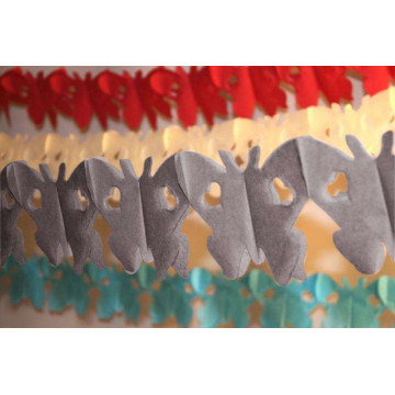 Guirlande Papillon gris 4 m