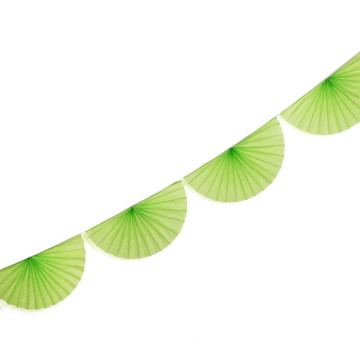 Guirlande 8 rosaces vert pomme 4 m