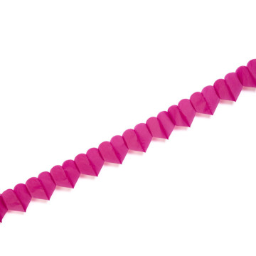 Guirlande cœur fuschia 6 m