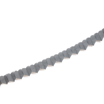 Guirlande cœur gris 6 m