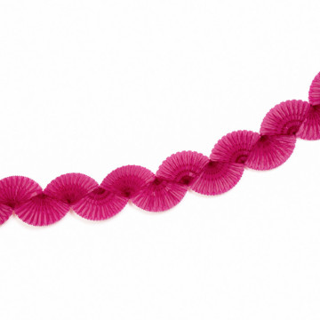 Guirlande Eventail fuschia 3 m