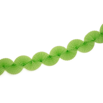 Guirlande Eventail vert pomme 3 m