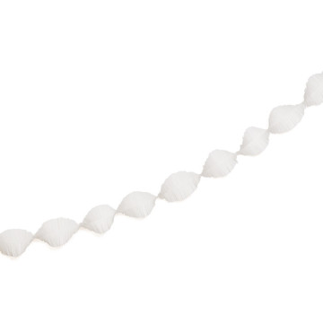 Guirlande Torsade en crépon blanc 4 m