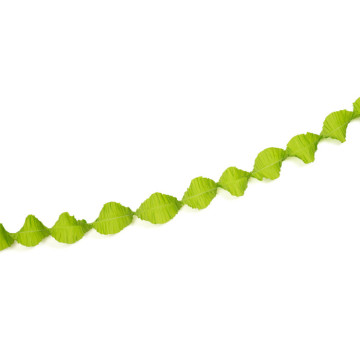 Guirlande Torsade en crépon vert pomme 4 m