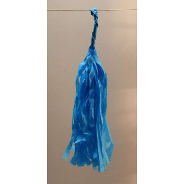 Guirlande Tassel 5 pompons turquoise