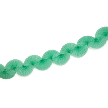 Guirlande Eventail vert d'eau 3 m