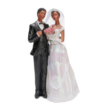 Figurine Mariés couple couleur
