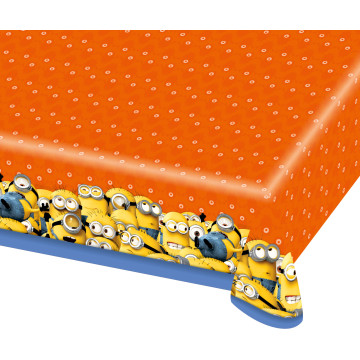 Nappe Minions en plastique 1,20 x 1,80 m
