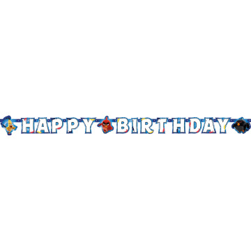 Guirlande Angry Birds Happy Birthday 1,80 m x 15 cm