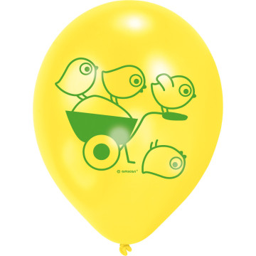 Lot de 6 Ballons Ferme en latex