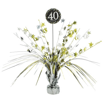 Centre de table Sparkling Celebration 40 ans 45,7 cm