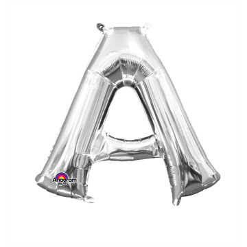 Mini Ballon Lettre A argent