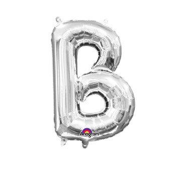 Mini Ballon Lettre B argent