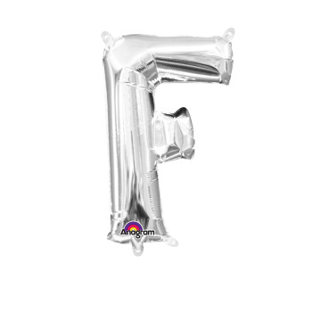 Mini Ballon Lettre F argent