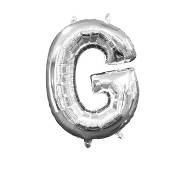 Mini Ballon Lettre G argent