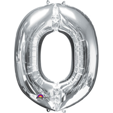 Mini Ballon Lettre O argent