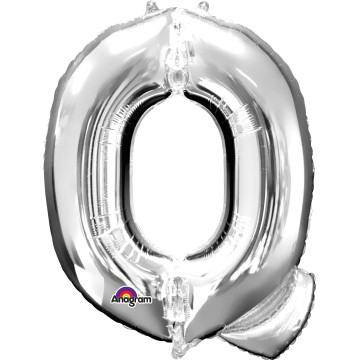 Mini Ballon Lettre Q argent