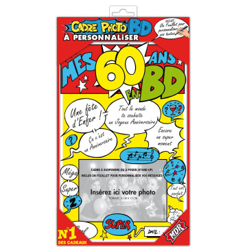 Cadre photo BD 60 ans