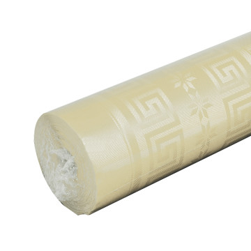 Nappe ivoire papier damassé 6 m