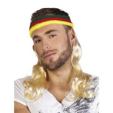 Cheveux longs blonds sur bandeau