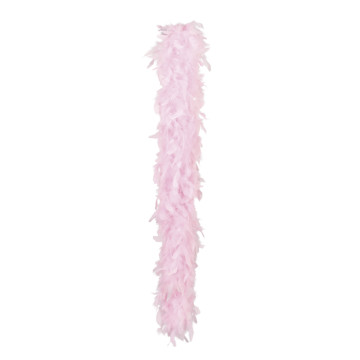 Boa en plumes rose