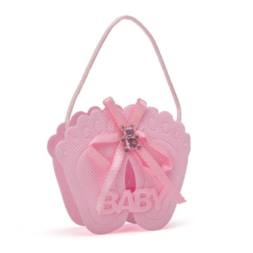 Sachet Baptême Pieds roses