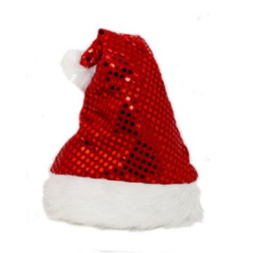 Bonnet de père Noël sequins