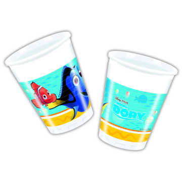 Lot de 8 gobelets jetables Dory en carton 20 cl